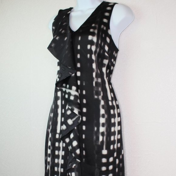 Banana Republic Ruffle Neckline Hi Lo Dres… - Picture 6 of 14